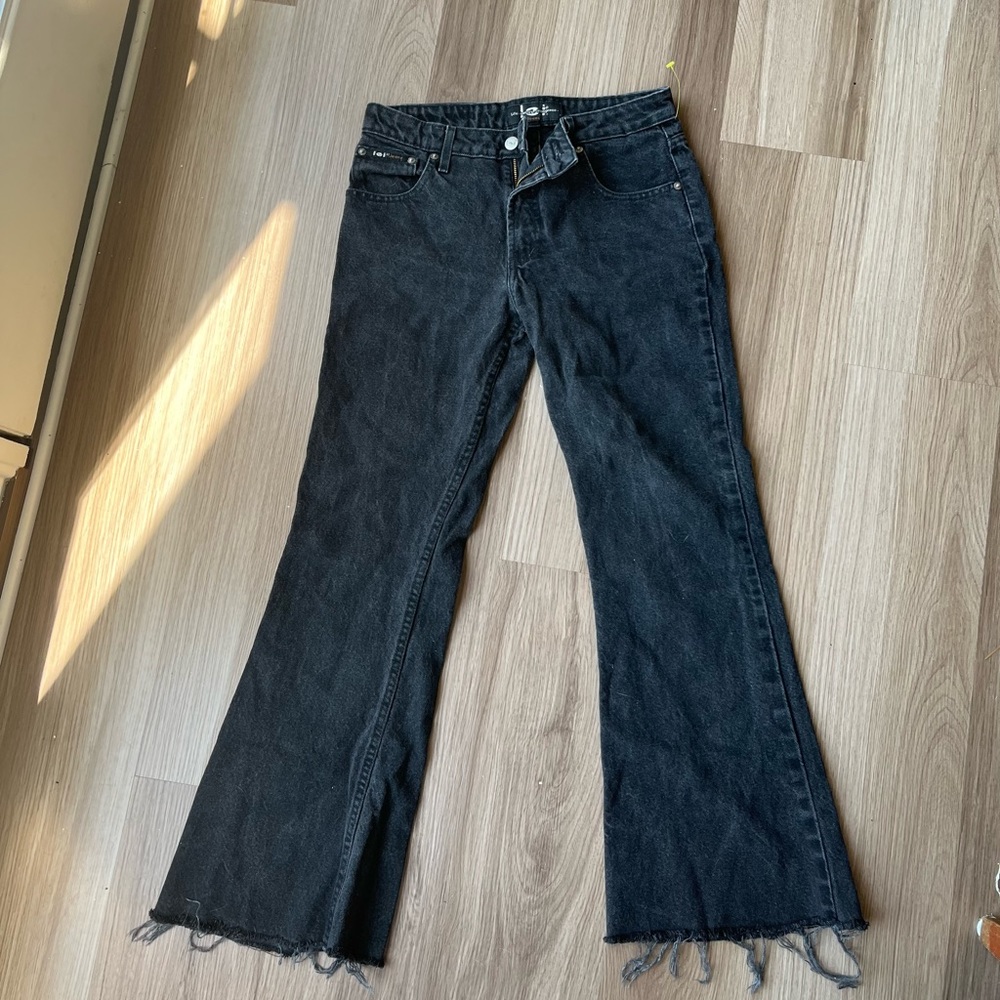 Vintage black flared jeans